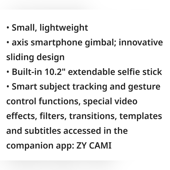 Zhiyun Smooth Xs white smart phone stabilizer gimbal - Picture 4 of 5